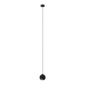 LED Luster na lanku MIDWAY 1xGU10/4,8W/230V čierna