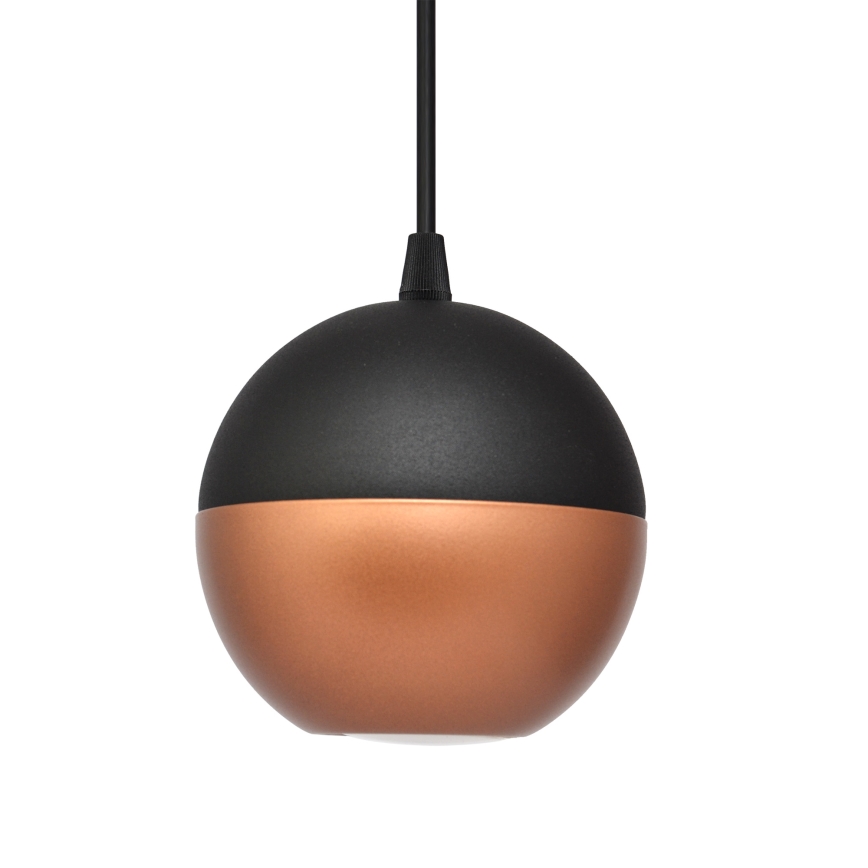 LED Luster na lanku MIDWAY 3xGU10/4,8W/230V čierna/medená