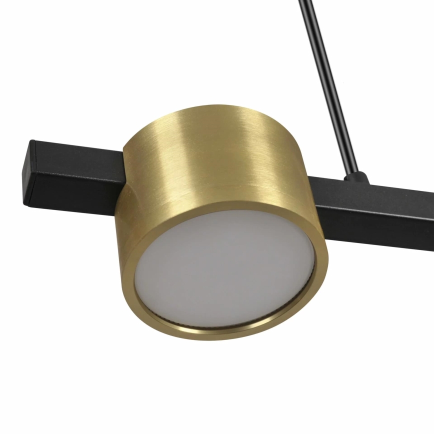 LED Luster na lanku MIRELLA 3xGX53/6W/230V zlatá/čierna