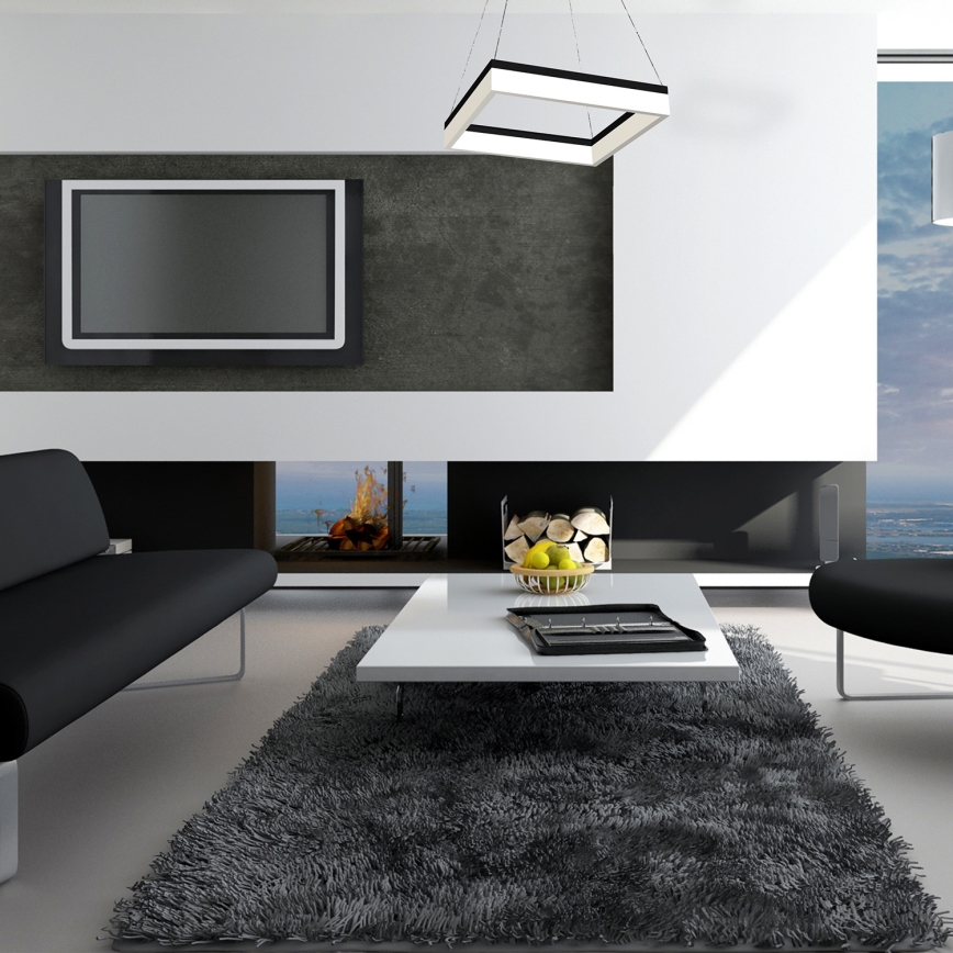 LED luster na lanku NERO LED/32W/230V