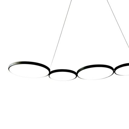 LED Luster na lanku OLYMPIA 5xLED/10W/230V čierna