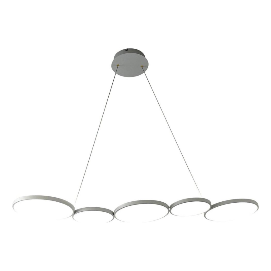 LED Luster na lanku OLYMPIA 5xLED/10W/230V šedá