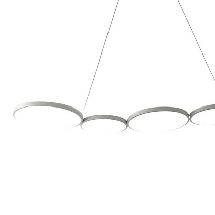 LED Luster na lanku OLYMPIA 5xLED/10W/230V šedá