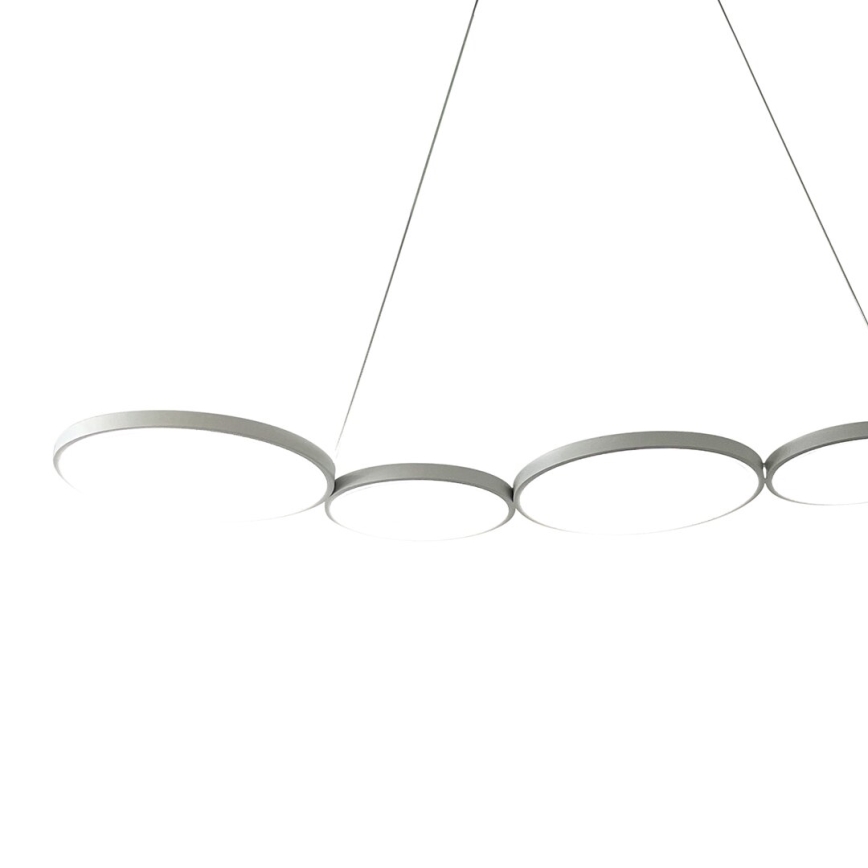 LED Luster na lanku OLYMPIA 5xLED/10W/230V šedá