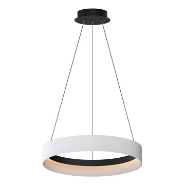 LED Luster na lanku ORBITA LED/52W/230V biela/čierna
