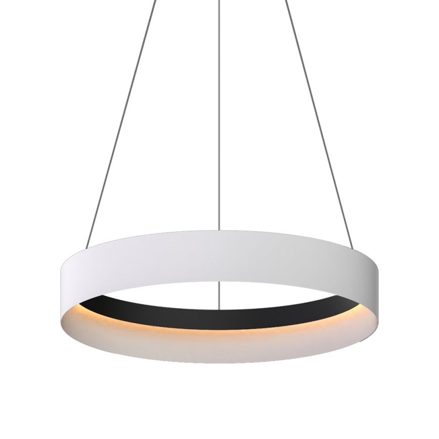 LED Luster na lanku ORBITA LED/52W/230V biela/čierna