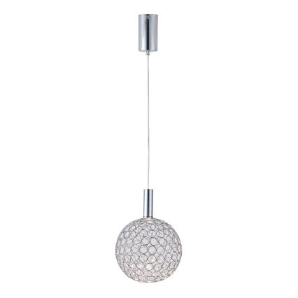 LED Luster na lanku PERFORATO LED/6,3W/230V 3000K lesklý chróm pr. 20 cm
