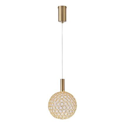 LED Luster na lanku PERFORATO LED/6,3W/230V 3000K zlatá pr. 20 cm