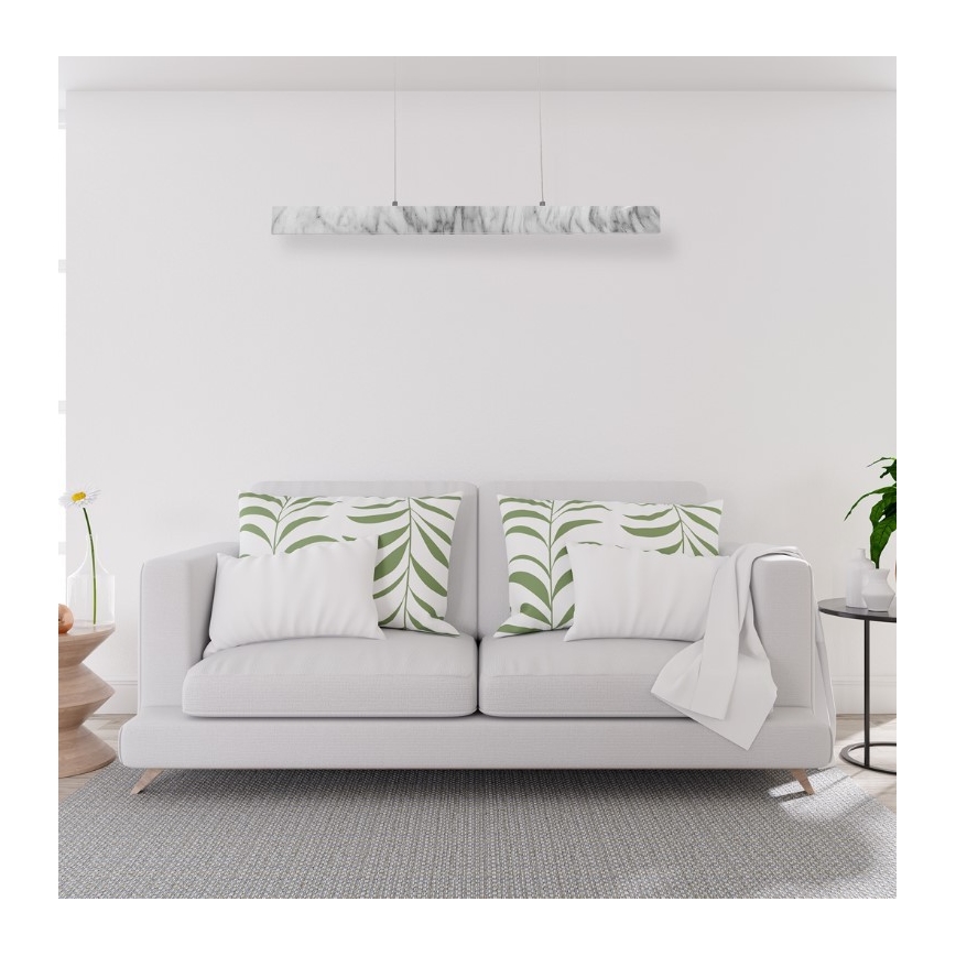 LED Luster na lanku PIERCE LED/18W/230V biela/šedá