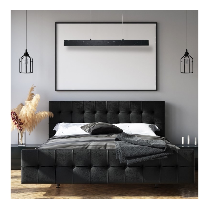 LED Luster na lanku PIERCE LED/18W/230V čierna