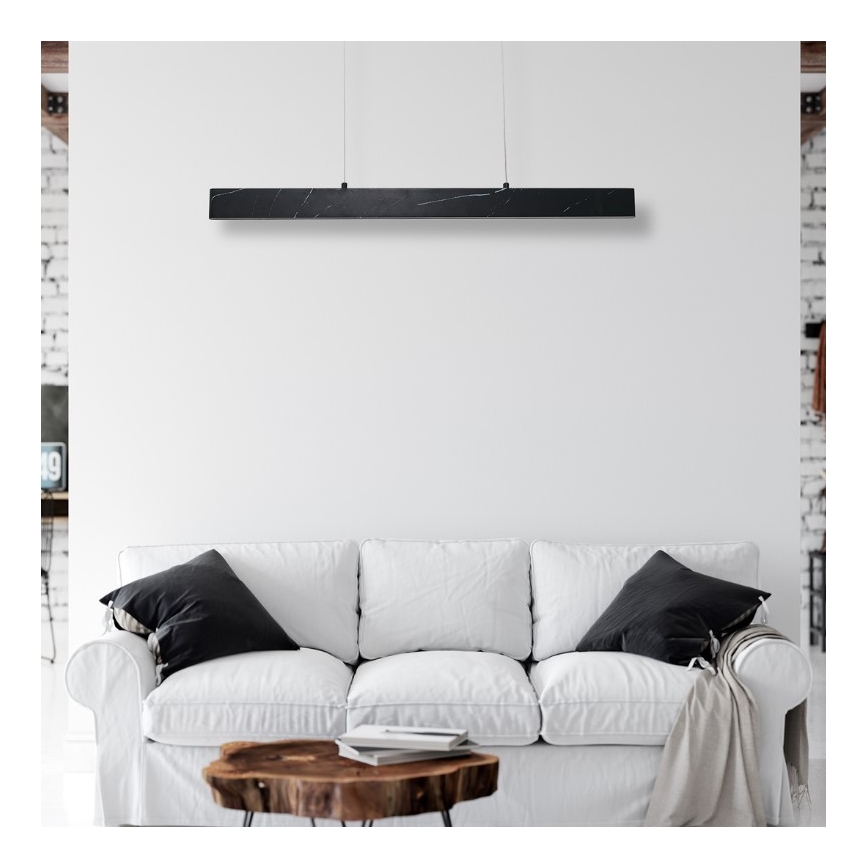 LED Luster na lanku PIERCE LED/18W/230V čierna
