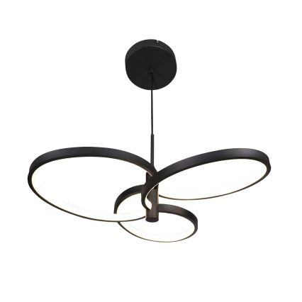 LED luster na lanku RIBBON LED/25W/230V 4000K čierny