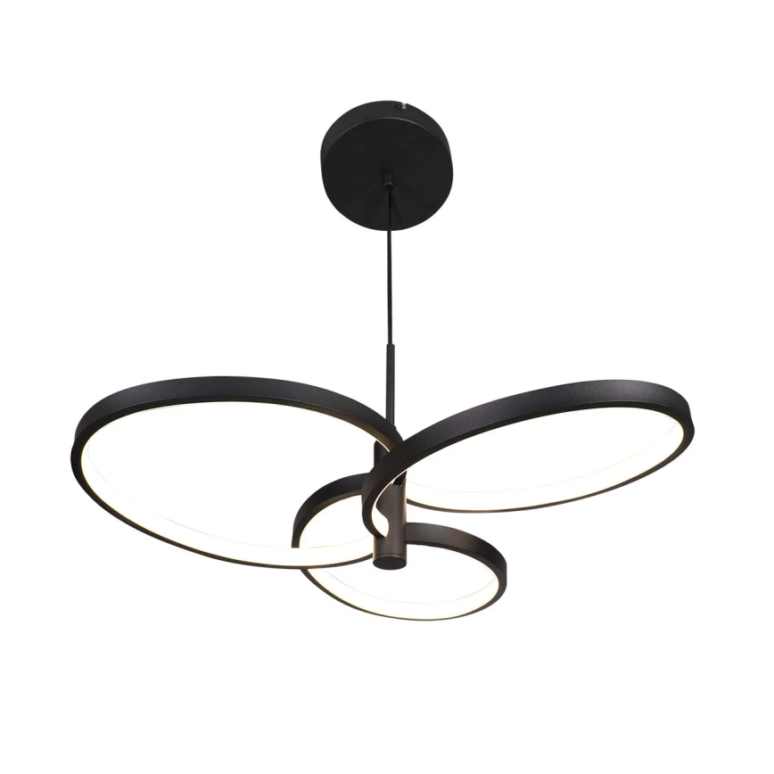 LED luster na lanku RIBBON LED/25W/230V 4000K čierny