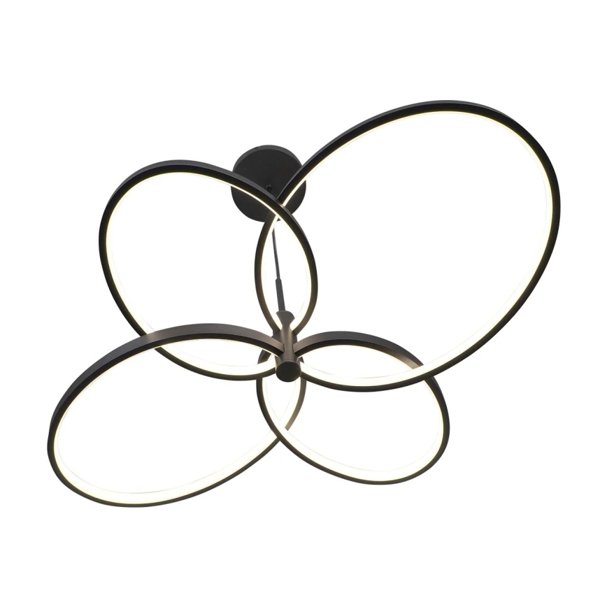 LED luster na lanku RIBBON LED/37W/230V 4000K čierna