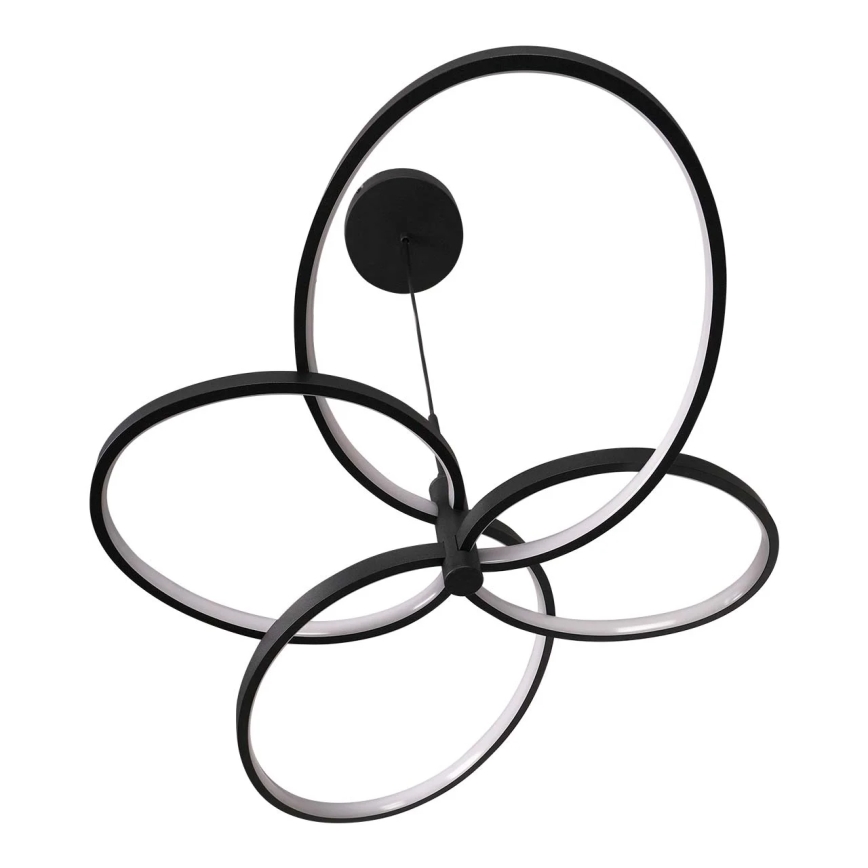 LED luster na lanku RIBBON LED/37W/230V 4000K čierna