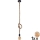 LED Luster na lanku ROPE 1xE27/8W/230V