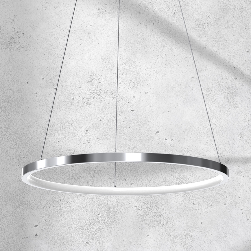 LED Luster na lanku ROTONDA LED/27W/230V lesklý chróm