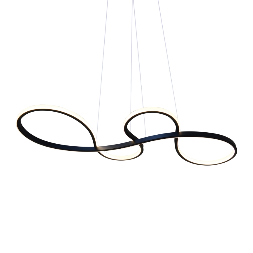 LED Luster na lanku SALSA LED/38W/230V 4000K čierna
