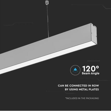 LED Luster na lanku SAMSUNG CHIP LED/40W/230V 4000K strieborná