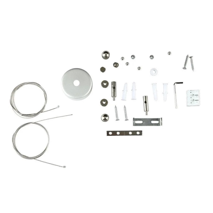 LED Luster na lanku SAMSUNG CHIP LED/40W/230V 6400K čierna
