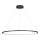 LED luster na lanku SATURNO LED/57W/230V pr. 100 cm IP44 čierna