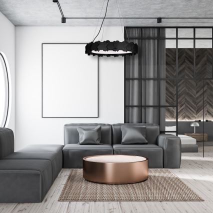 LED luster na lanku SOHO LED/24W/230V čierny