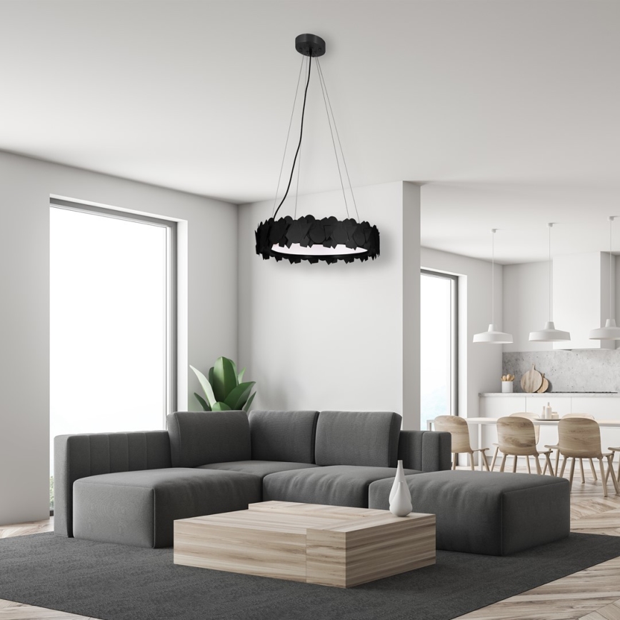 LED luster na lanku SOHO LED/24W/230V čierny