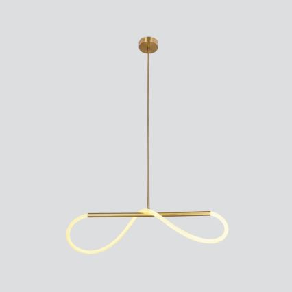 LED luster na lanku SUPREME LED/18W/230V 80 cm zlatý