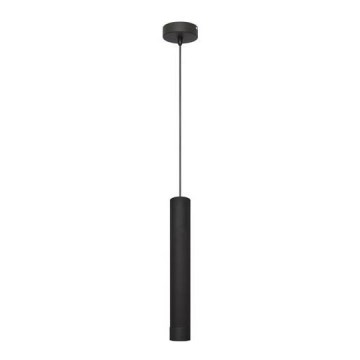 LED Luster na lanku TUBA 1xGU10/4,8W/230V čierna
