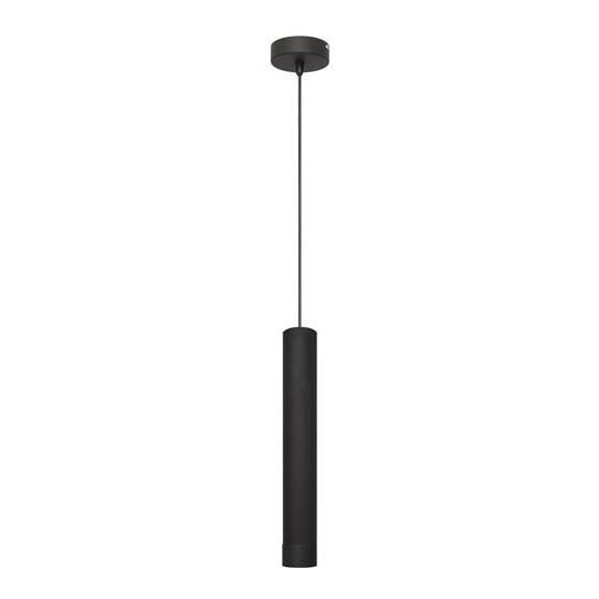 LED Luster na lanku TUBA 1xGU10/4,8W/230V čierna