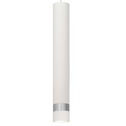 LED Luster na lanku TUBA 3xGU10/4,8W/230V biela/lesklý chróm