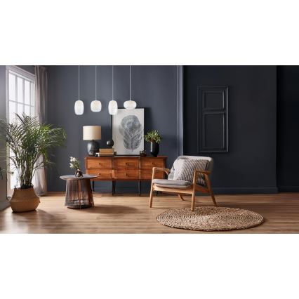 LED Luster na lanku VASO LED/15W/230V biela