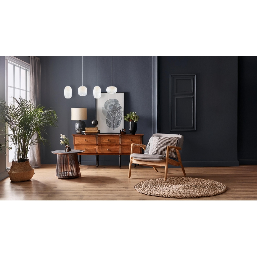 LED Luster na lanku VASO LED/15W/230V biela