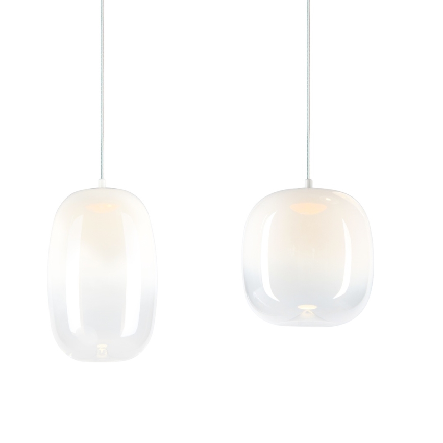 LED Luster na lanku VASO LED/15W/230V biela
