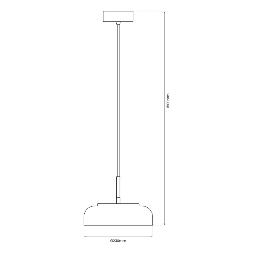 LED Luster na lanku VETRO LED/6W/230V pr. 23 cm béžová/čierna
