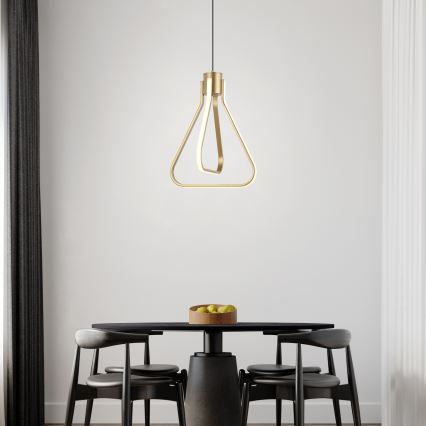 LED luster na lanku ZING LED/19W/230V zlatý