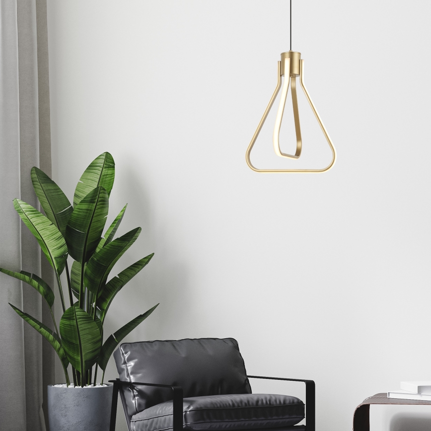 LED luster na lanku ZING LED/19W/230V zlatý