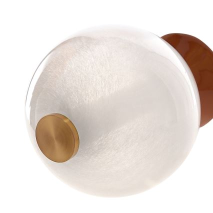 LED luster s lankom FLORES LED/20W/230V zlatá/oranžová/hnedá