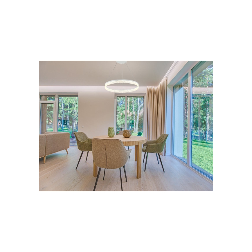 LED stmievateľný luster na lanku ALIANZ LED/45W/230V 3000-6000K pr. 60 cm + diaľkové ovládanie