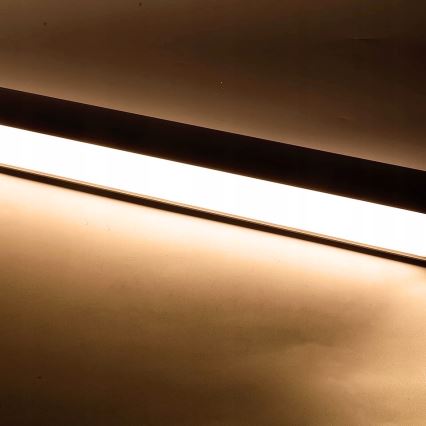 LED luster, závesný na lanku/prisadený, 44 W, 230 V, 3000 K, 120 cm, čierny