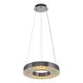 LED Lustra na laně JESI LED/35W/230V 3000K Ø 40 cm strieborná