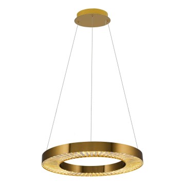 LED Lustra na laně JESI LED/35W/230V 3000K Ø 60 cm bronzová
