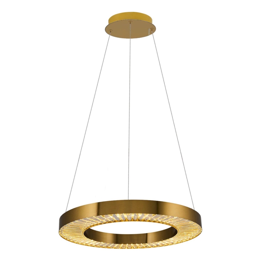 LED Lustra na laně JESI LED/35W/230V 3000K Ø 60 cm bronzová