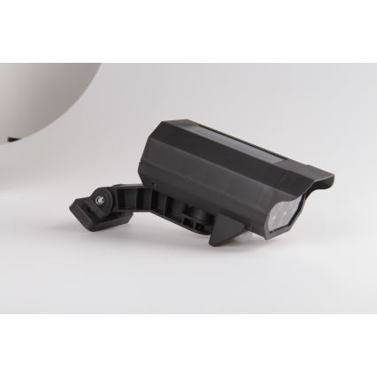 LED maketa bezpečnostnej kamery so senzorom a solárnym panelom LED/5W/5,5V 800 mAh IP65 + diaľkové ovládanie