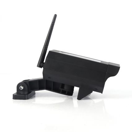 LED maketa bezpečnostnej kamery so senzorom a solárnym panelom LED/5W/5,5V 800 mAh IP65 + diaľkové ovládanie