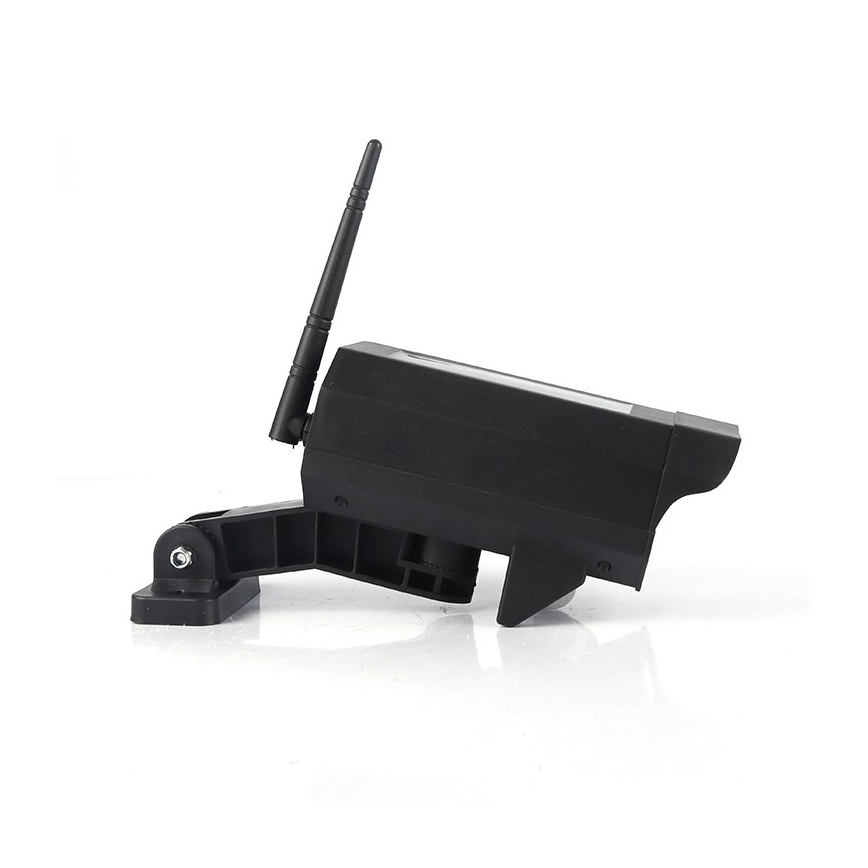 LED maketa bezpečnostnej kamery so senzorom a solárnym panelom LED/5W/5,5V 800 mAh IP65 + diaľkové ovládanie