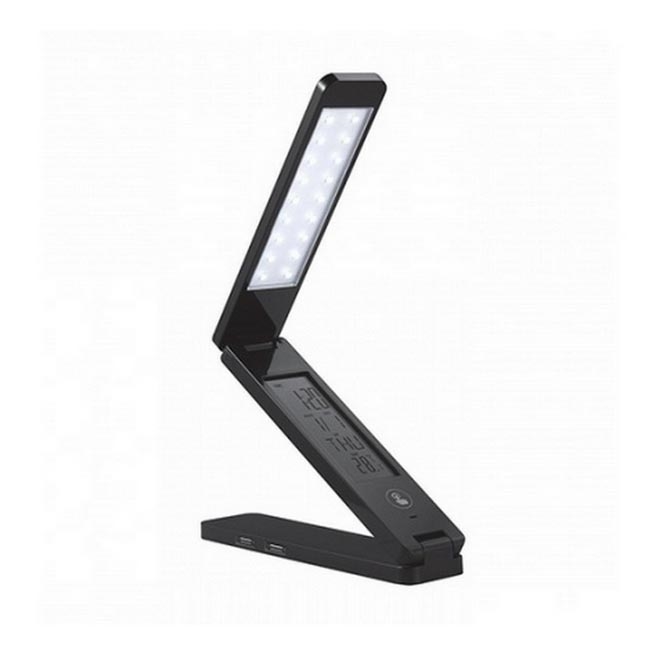 LED Multifunkčná stolná lampa USB LED/1,5W/USB čierna 800 mA