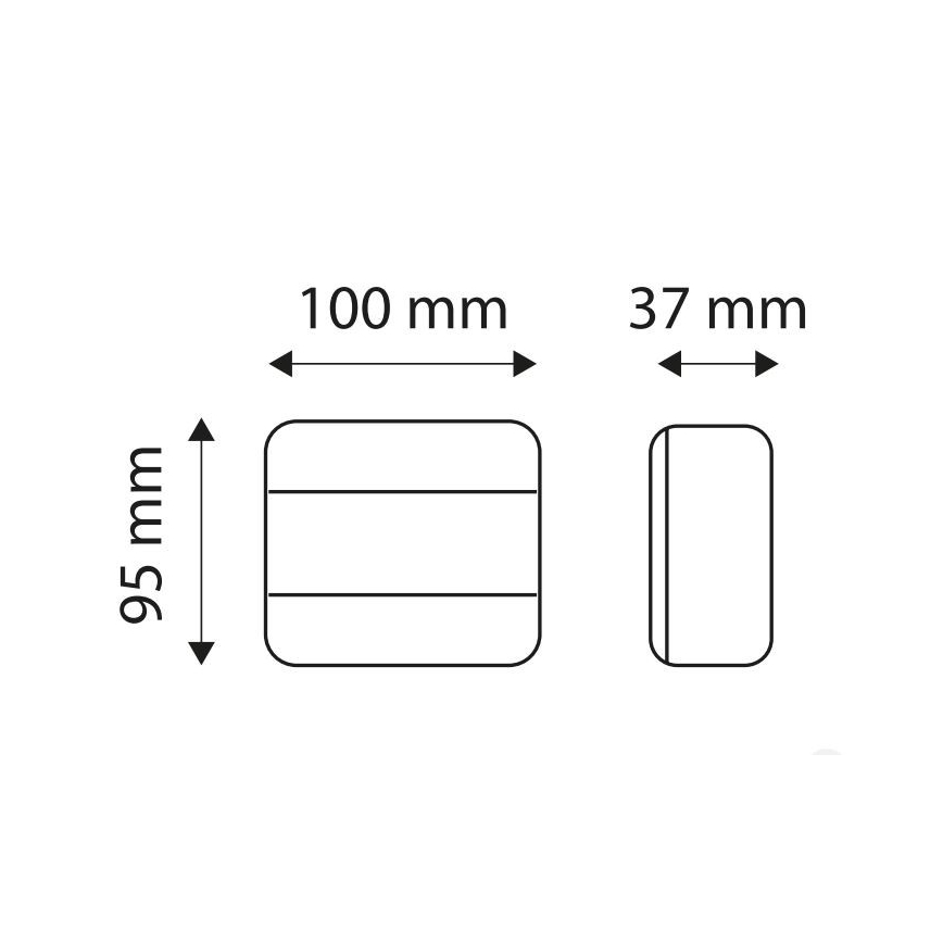 LED Multifunkčné zadné svietidlo MULTI LED/1,2W/12V IP65 červená/oranžová