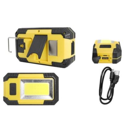 LED Nabíjací reflektor LED/10W/4000 mAh 6000K IP44