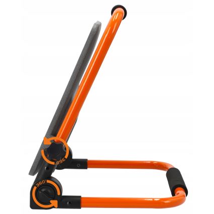 LED nabíjací reflektor so stojanom LED/100W/3,2V 4500K 15000 mAh IP65 oranžový